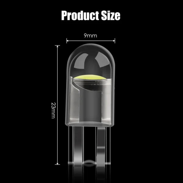 10Pcs T10 W5W LED Bulb WY5W 168 194 LED Car Interior Dome Lights Wedge Parking License Plate Lamp Auto 12V White Red Yellow Blue - Image 4