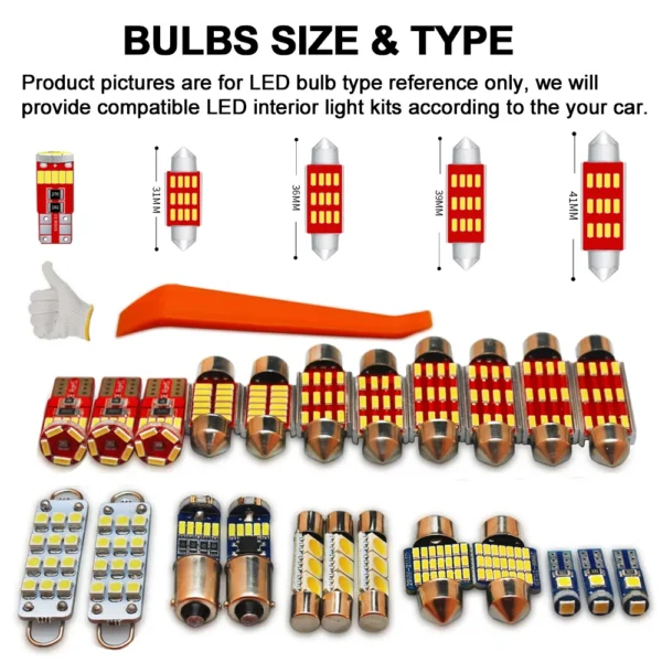 BADEYA LED Interior Map Dome Light Kit For Mitsubishi Montero Shogun Pajero 2 V31 V32 V33 1990-1999 Car Led Lamp Canbus No Error - Image 2