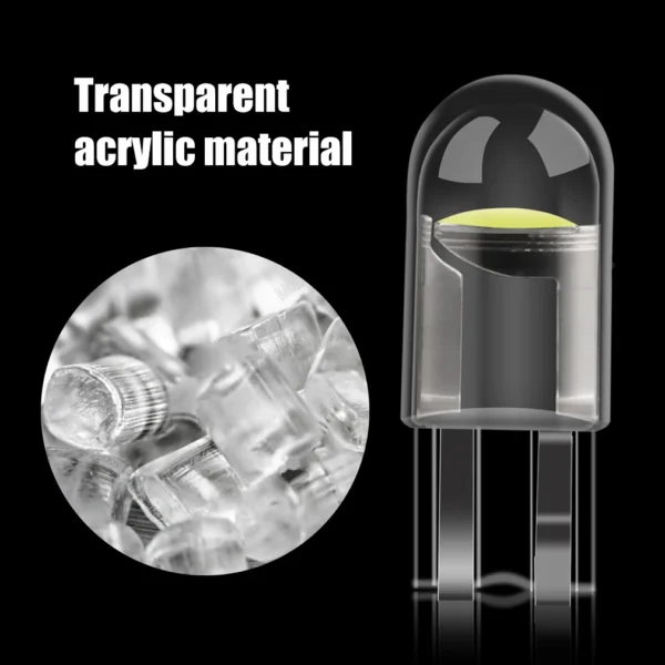 10Pcs T10 W5W LED Bulb WY5W 168 194 LED Car Interior Dome Lights Wedge Parking License Plate Lamp Auto 12V White Red Yellow Blue - Image 2