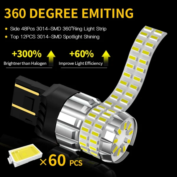 2x LED Reverse Light Accessories Backup Lamp For Mitsubishi Pajero V80 V93 V97 V98 2007-2020 2008 2009 2011 2012 2015 2016 2017 - Image 2
