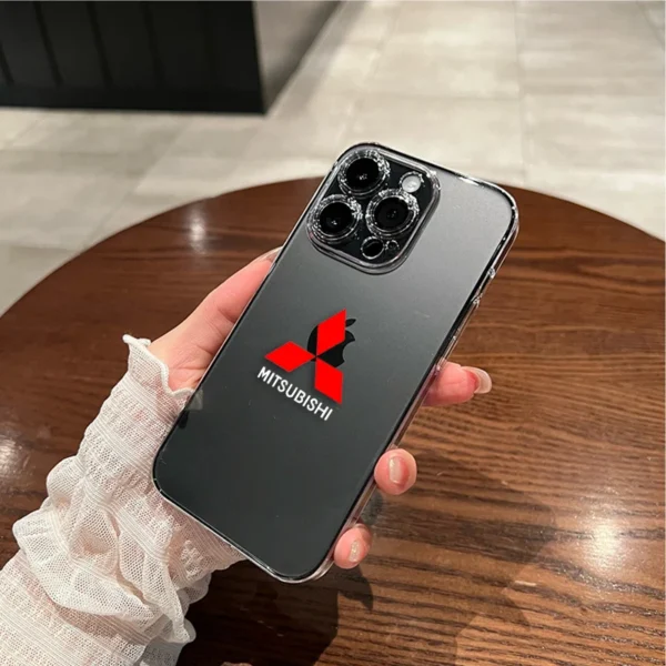 Luxury Clear Phone Case for IPhone 11 12 13 14 Pro Max XR X XS SE 7 8 Plus For Mitsubishi Lancer 9 Ex Evo ASX L200 Colt Pajero - Image 2