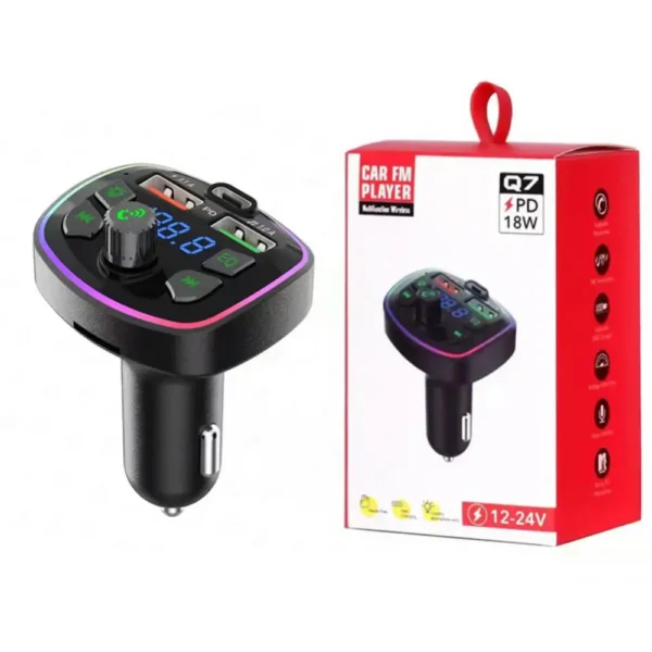 1/2/4PCS Car Charger Quick Charge 5.0 FM Transmitter USB Type C 65W Car Fast Charging For 14 - Image 4