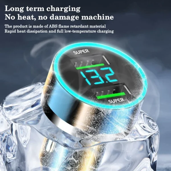 240W For Benz BMW Audi Mini Car Charger 12-24V Lighter Fast Charging CarUSB TypeC Charger For Xiaomi Samsung Huawei iPhone Power - Image 3
