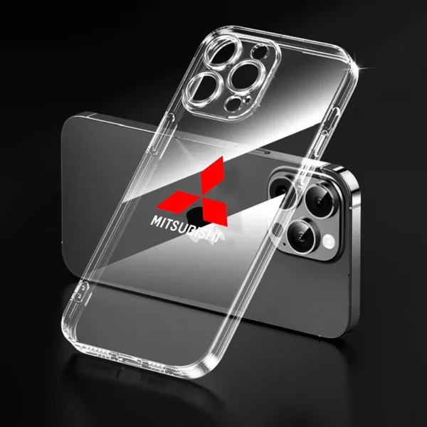 Luxury Clear Phone Case for IPhone 11 12 13 14 Pro Max XR X XS SE 7 8 Plus For Mitsubishi Lancer 9 Ex Evo ASX L200 Colt Pajero - Image 5