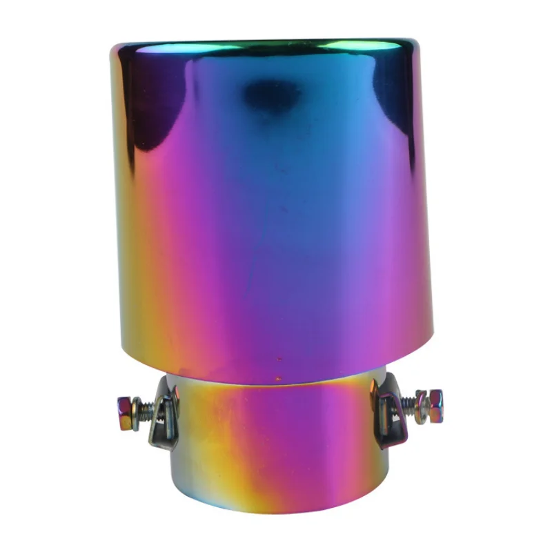 Universal Car Exhaust Muffler Tip Round Stainless Steel Car Tail Rear Chrome Round Exhaust Pipe Tail Muffler Tip Pipe - Image 4