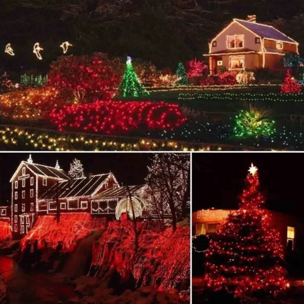LED Solar String Lights 300LED 8 Modes Solar Powered Xmas Outdoor Lights Waterproof Starry Christmas Fairy Lights - Image 5