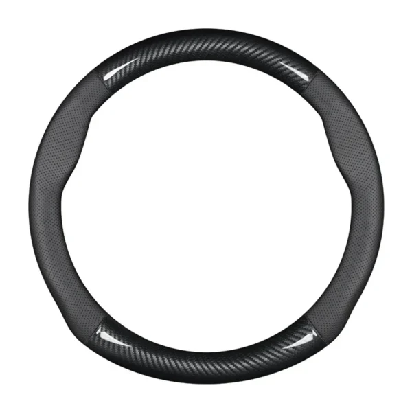 For Mitsubishi Steering Wheel Cover Genuine Leather Carbon Fit ASX Attrage Colt L200 Mirage G4 Pajero Xpander Lancer Outlander - Image 6