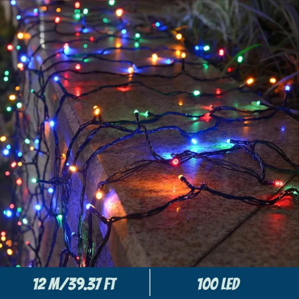 LED Solar String Lights 300LED 8 Modes Solar Powered Xmas Outdoor Lights Waterproof Starry Christmas Fairy Lights - Image 3